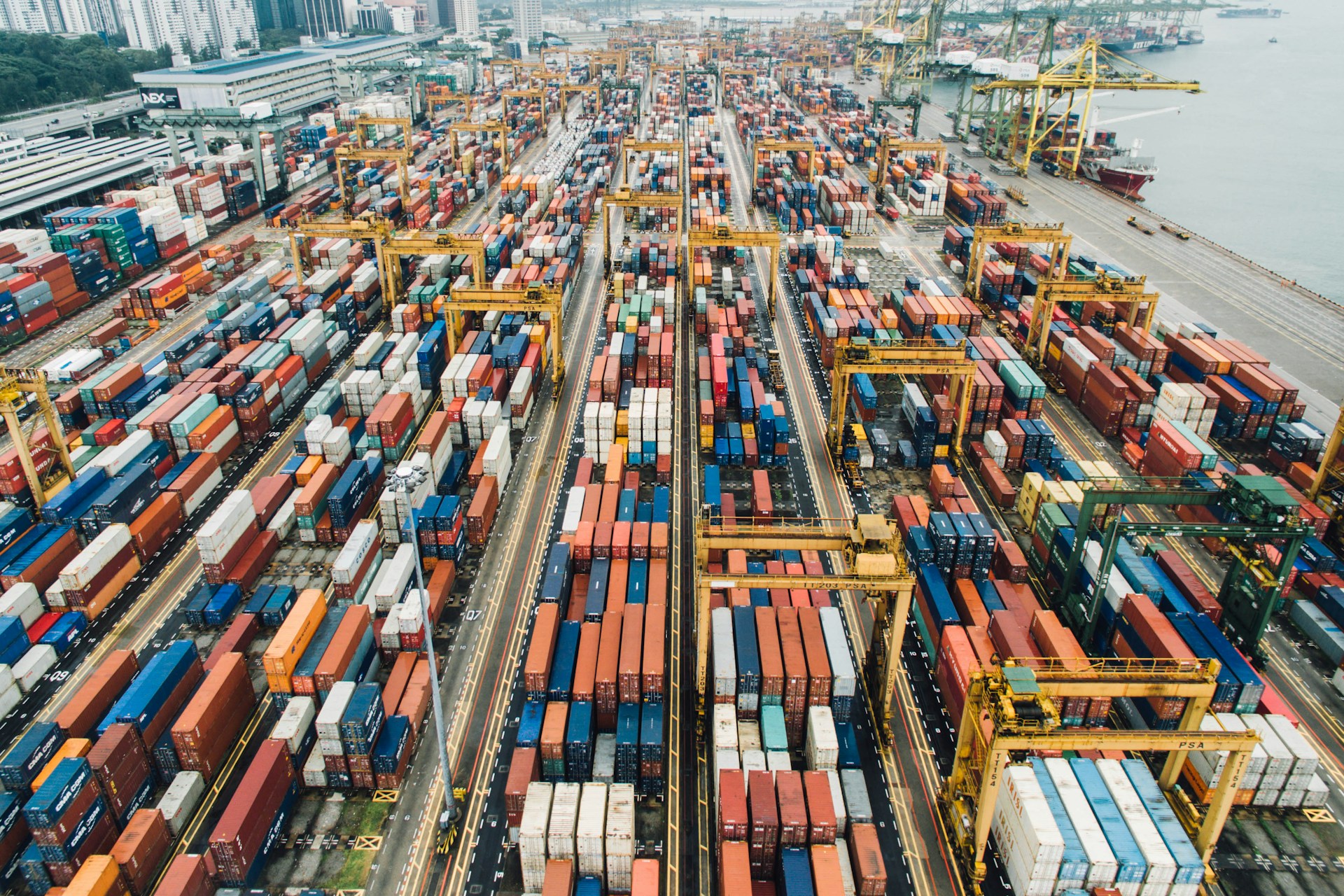 Container yard and port logistics